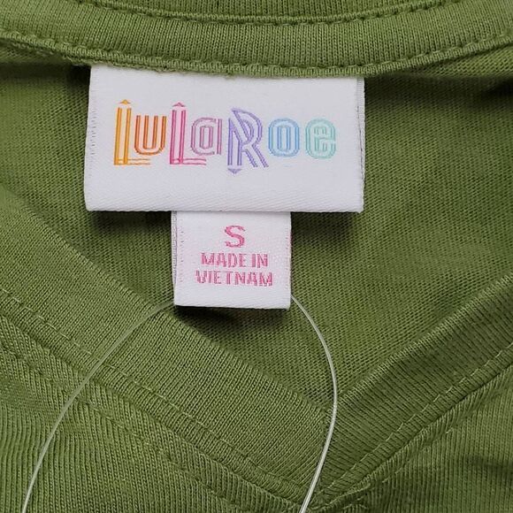 LulaRoe Small Devon Green Top, NWT - Picture 4 of 8